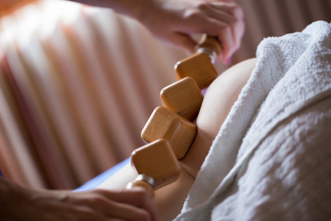 Maderotherapy anticellulite massage